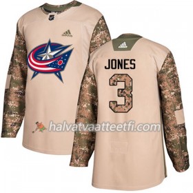 Miesten NHL Blue Jackets Pelipaita Seth Jones 3 Adidas 2017-2018 Camo Veterans Day Practice Authentic